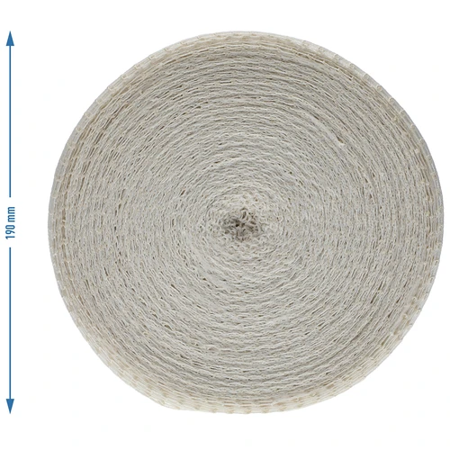 Valge lihavõrk mõõtmetega 12,5 cm x 50 m, kuumuskindlusega kuni 220°C - 4
