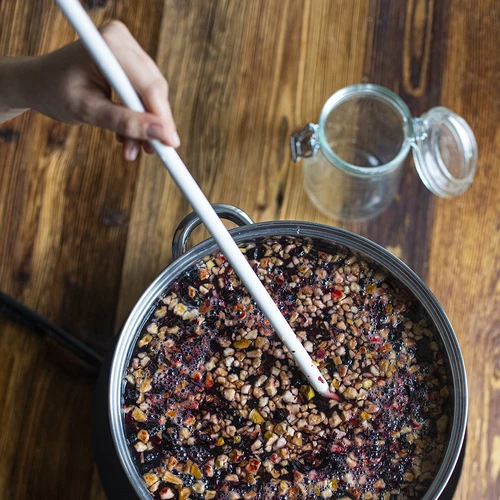 Valge plastikust lusikas 70 cm - 4