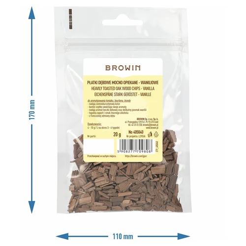 Vaniljemaitselised tammehelbed, tugevalt röstitud, 20 g - 7