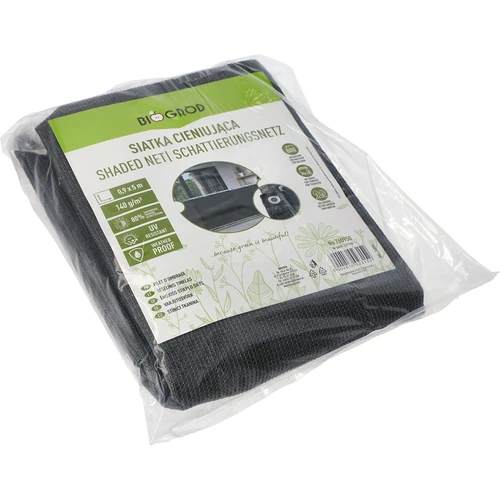 Varjutusvõrk (80%, 140 g/m2) 0,9x5 m, grafiitne - 2