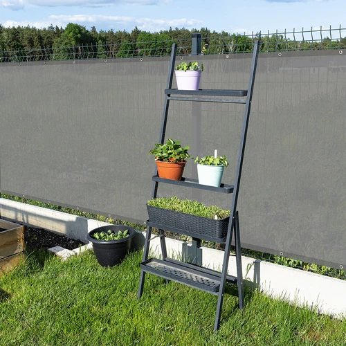 Varjutusvõrk (80%, 140 g/m2) 1,5 x 5 m, grafiitne - 8