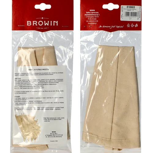 Veini ja tinktuuride filtreerimiskott - kooniline, 3 l - 2