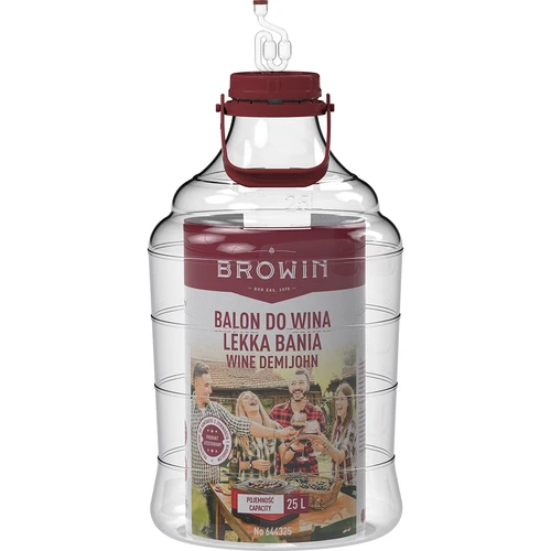 Veiniballoon kerge, purunemiskindel, käepidemega, 25 L - 3