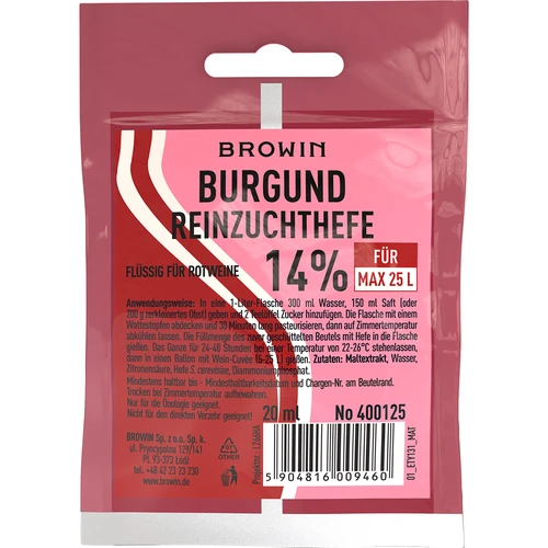 Veinipärm Burgund, 20 ml DE/EN