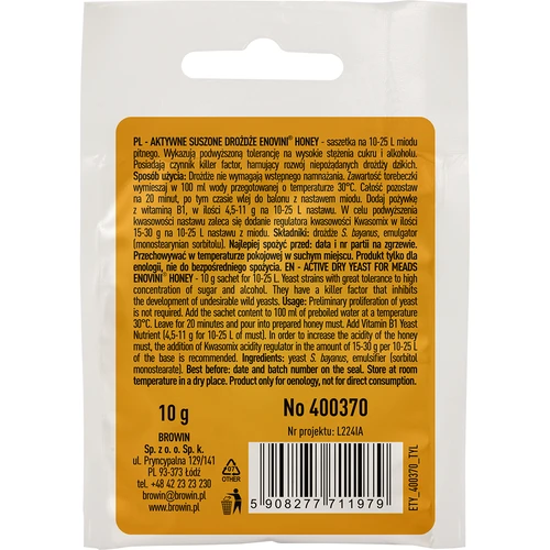 Veinipärm Enovini® HONEY, 10 g - 2