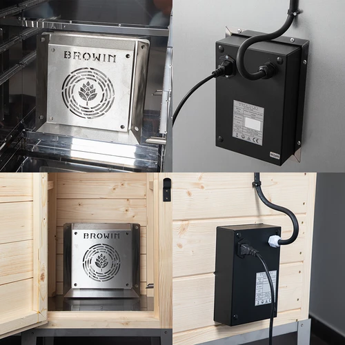 Ventilaatoriga küttekeha moodul, 1,5 kW – aia suitsuahjudele - 5