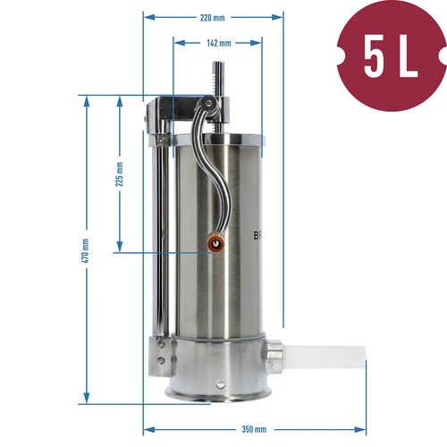 Vertikaalne vorstitäitja 5 kg - 10