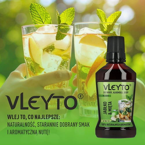 VLEYTO Münt & Õun – maitseessents looduslike aroomidega, 250 ml - 6