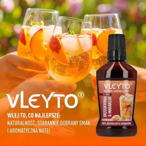 VLEYTO Virsik & Passionivili – maitseessents looduslike aroomidega, 250 ml - 6