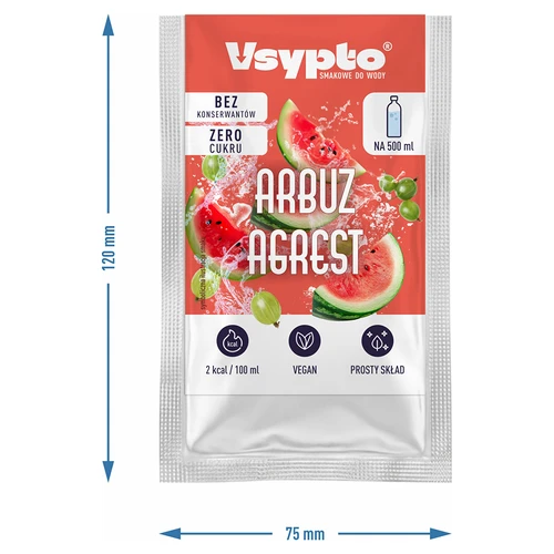 VSYPTO arbuusi-karusmarja maitsega, 3 g - 4