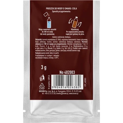 VSYPTO koola maitsega – maitsepulber veele, 3 g - 3