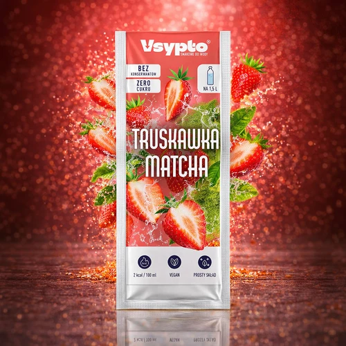 VSYPTO maitsega Maasika-matcha, 9 g