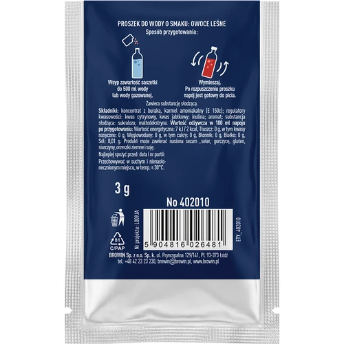 VSYPTO metsamarjade maitsega, 3 g - 3