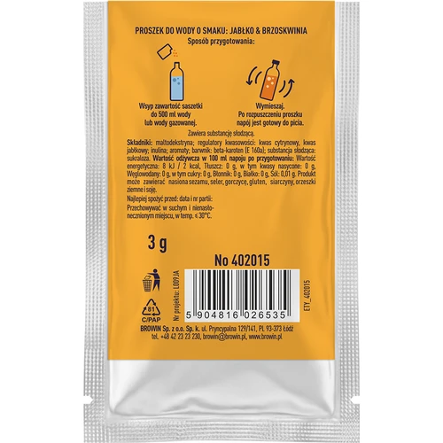 VSYPTO õuna-virsiku maitsega, 3 g - 3