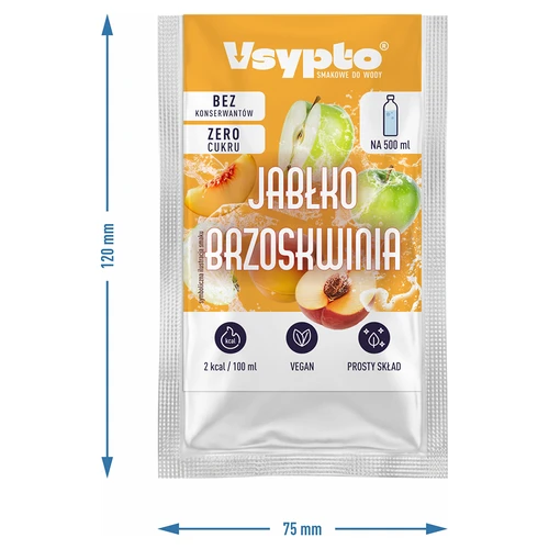 VSYPTO õuna-virsiku maitsega, 3 g - 4