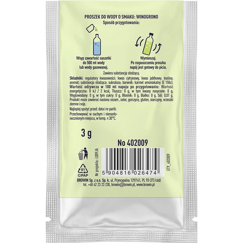 VSYPTO viinamarja maitsega, 3 g - 3