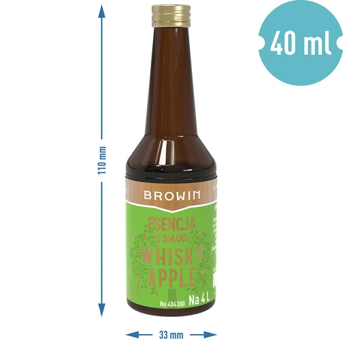 Whisky Apple maitseessents - 40 ml, 4 L jaoks - 7