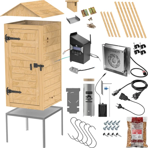 Wi-Fi-ga suitsuahi, 200 L – dragON WOOD 100IQ elektrilise küttemooduli ja juhtseadmega - 3