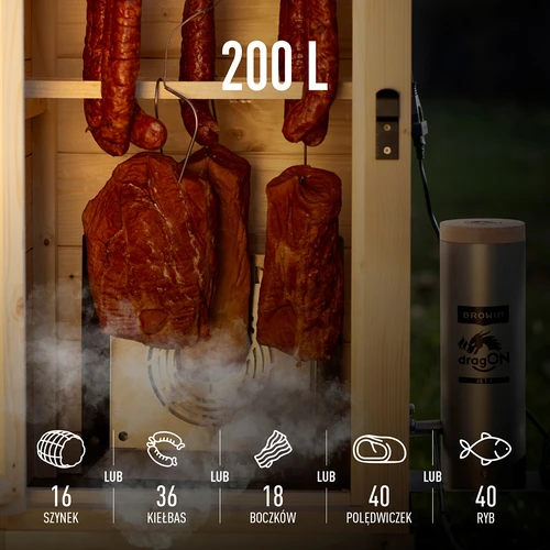 Wi-Fi-ga suitsuahi, 200 L – dragON WOOD 100IQ elektrilise küttemooduli ja juhtseadmega - 11