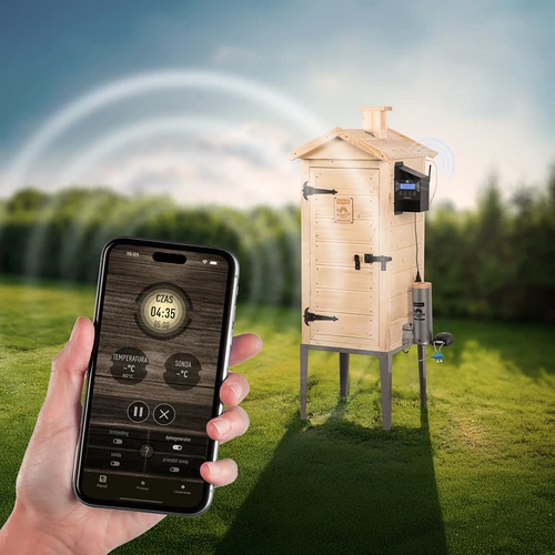 Wi-Fi-ga suitsuahi, 200 L – dragON WOOD 100IQ elektrilise küttemooduli ja juhtseadmega - 7