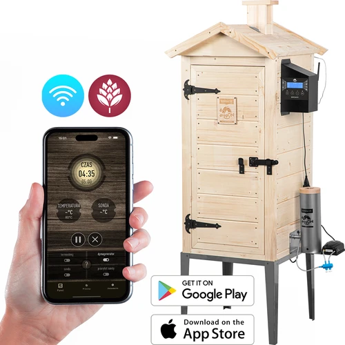 Wi‑Fi-ga suitsuahi, 200 L – dragON WOOD 100IQ elektrilise küttemooduli ja kontrolleriga