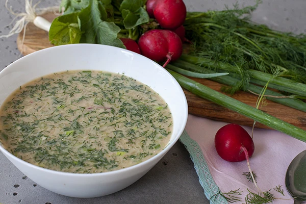 Okroška - leivakvassiga külmsupp