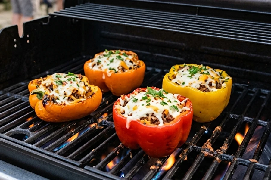 Browin Przepiśnik - Täidetud paprikad gaasigrillil